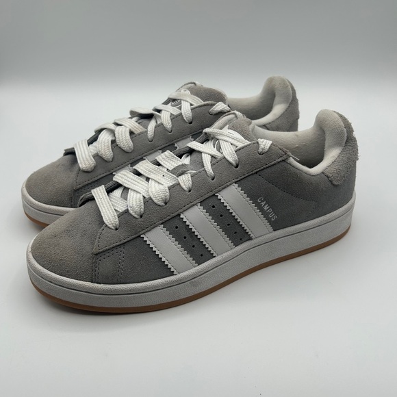 Adidas Campus 00s Lace Up Sneaker In Gray/White (HQ6507) in Men's Size 6.5 US - Picture 1 of 7